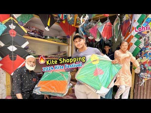 😱Kite Shopping for 2024 Kite Festivals | Kite Market | Mono kite Manjha