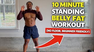 10 Minute Standing Belly Fat Workout (No Floor, Beginner Friendly)