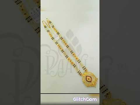 fancy new long ganthan designs with weight #gold