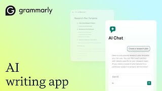 Grammarly's writing surface for any assignment
