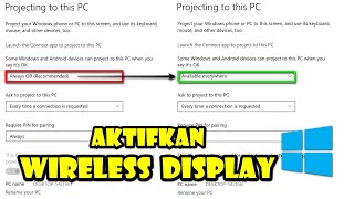How to Enable Wireless Display in Windows 10