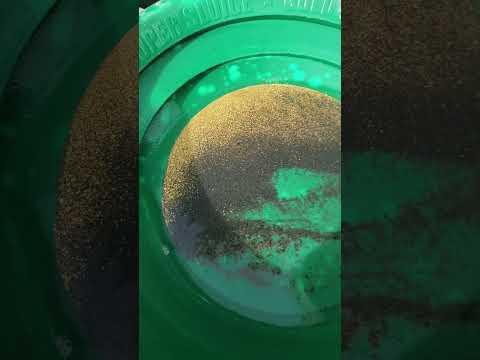 Black Sand Before ... Then Black Sand Gone #goldmining #blacksand #finegoldrecovery