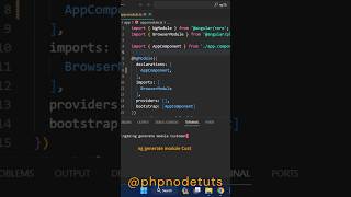 ⚡How to create a custom module in Angular| Create custom module in Angular 17 #shorts #angular17
