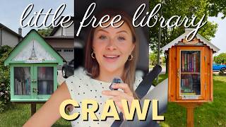 come with me to unhaul 50+ books at little free libraries… & haul some too 🫣📚