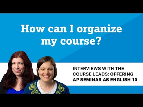 How can I organize my course?