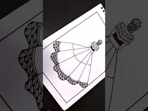 Girl mandala art | girl mandala drawing | mandala art | shorts | youtube shorts