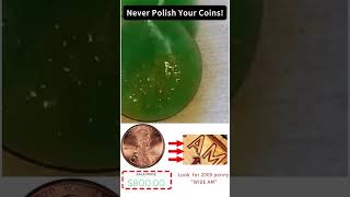 Never Polish Your Coins! #coin #penny #coincollecting #rarecoins #coincleaning #interesting