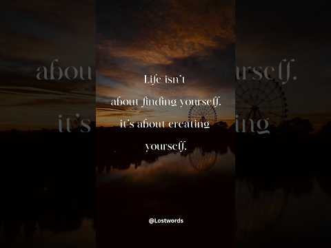 ✨ Create Yourself, Don’t Just Find Yourself ✨  #SelfGrowth #MotivationDaily #short  #LifeQuotes