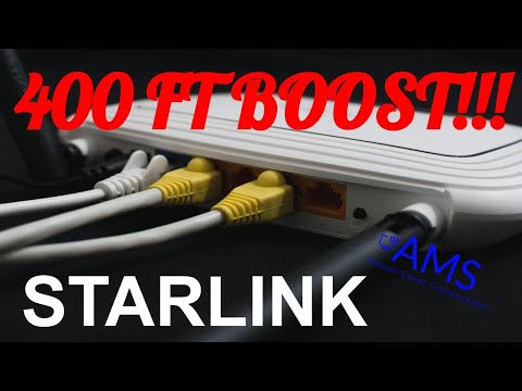 Starlink WI-FI Signal Boosting! 400 Ft range using a Ubiquity M2 with the existing Starlink router.