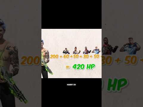 unlimited hp character skill combination in br / cs rank #freefire #character #combination