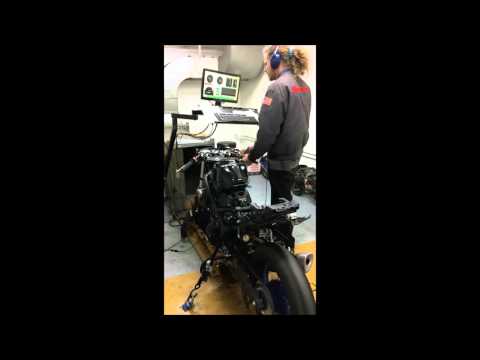 2015 Yamaha R3 dyno run stock exhaust 36.50 HP