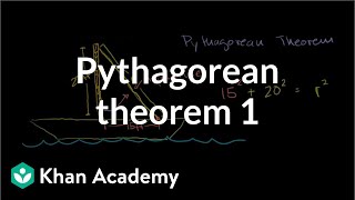 Pythagorean theorem 1 | Right triangles and trigonometry | Geometry | Khan Academy