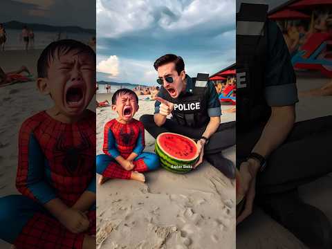 Spider-Man gets scolded by the police #avengers​ #ironman​ #sirenhead​ #shorts​