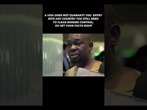 A Nigerian is Stopped at Heathrow Airport. A Visa Alone Is Not Enough