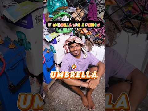 If Umbrellas was a Person ☔️👱🏼‍♂️🤣 #harishhatricks #youtubeshorts #umbrella