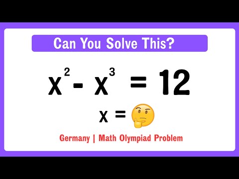 Germany | A Nice Math Olympiad Algebra Problem 