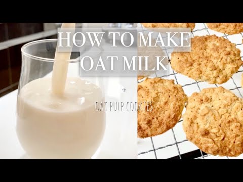 簡単オーツミルク‼︎Homemade Oat Milk | Dalgona Chocolate  Oat Milk | Oat Pulp Cookie‼︎