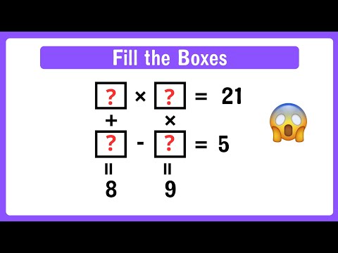 Amazing Algebra Puzzle: Fill in the Boxes That 80% Get Wrong!