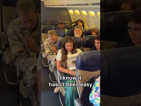 Soldier plans surprise wedding on the flight with the help of the pilot and passengers ❤️