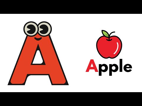 ABC Word Song for Kids | A is for Apple, B is for Ball | Simple Alphabet Song