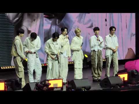 Enhypen Closing Ment Engene Happy Birthday Niki Sunghoon Dunkin FanMeeting 241206 Manila Ph Fancam