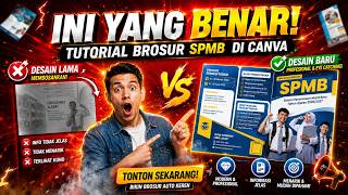 Cara Desain Brosur PPDB Lipat 3 di Canva yang Benar (SPMB, Siap Cetak & Profesional)