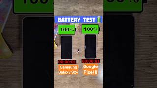 Samsung Galaxy S24 vs Google Pixel 8 Battery Drain Test #samsunggalaxys24 #googlepixel8 #batterylife