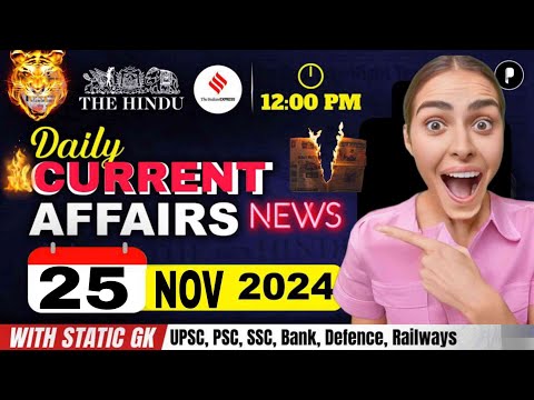 25 November 2024 Current Affairs | Today Current Affairs | Today ca #shorts #ytshorts