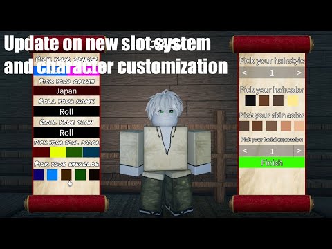 Updated character slot system + character creation | Serenity Saga | Roblox Studio