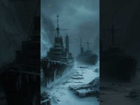 Abandoned Port on a Night of Heavy Snowstorm | Harsh Natural Atmosphere