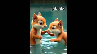 Squirrels vs. Storm 🌩️ | 3D Animated Short || #YouTubeShorts #3DAnimation #ShortFilm #SquirrelStory