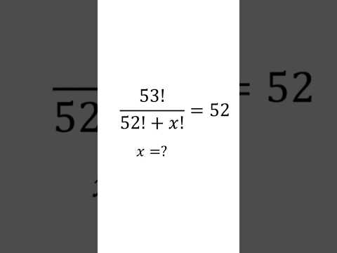 A nice math factorial problem.    #factorial #fraction #factorials #factorial #algebraicexpressions