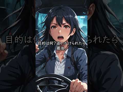 【マジで怖い】夜道の一人運転、背後に迫る老婆 #怖い話 #怪現象