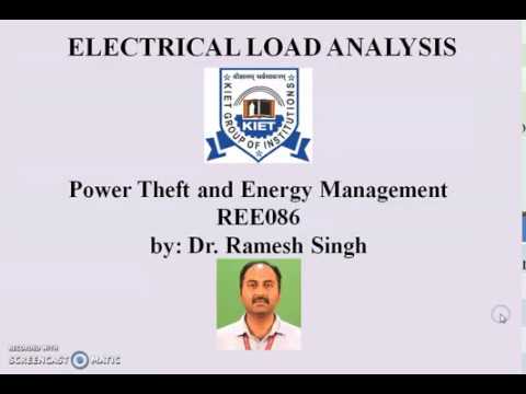 L  5 ELECTRICAL LOAD ANALYSIS