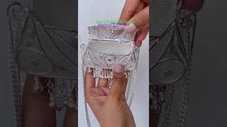 🌸beautiful silver purse😍#youtubeshorts #viralvideo #love#silver