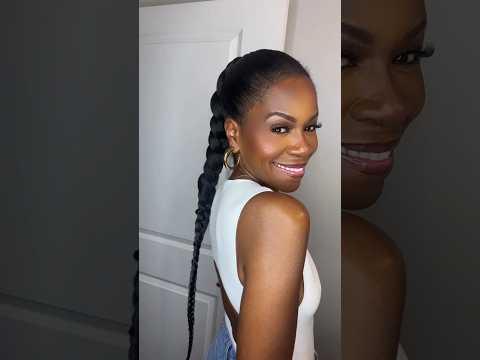 It’s a vibe✨#braidedponytail  #ponytailstyles #ponytail #hairstyleideas #hairstyles