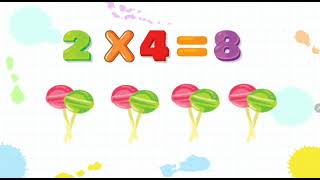 Learn the 2 table in the easy way. #MultiplicationTable #2table #preschool #mathforkids #funmaths 