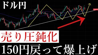 【最速配信】ドル円そろそろ爆上げ前の前兆！この違和感に気付いた人は天才