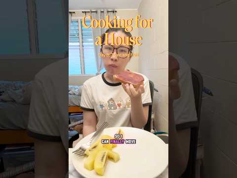 Day 8: Sweet Potato Toast and Kiwi | COOKING FOR A HOUSE #recipe