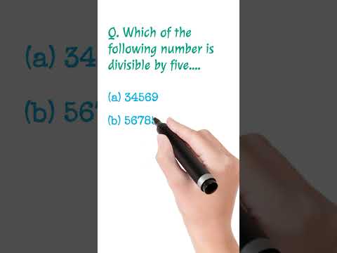 Find the number divisible by 5 - Math Olympiad Question