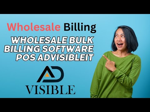 Best Wholesale Bulk #Billing Software POS #AdvisibleIT