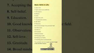 10 Basic Skills Everyone Should Master in Life | Life Lessons #basicskills #lifeskills #selfgrowth