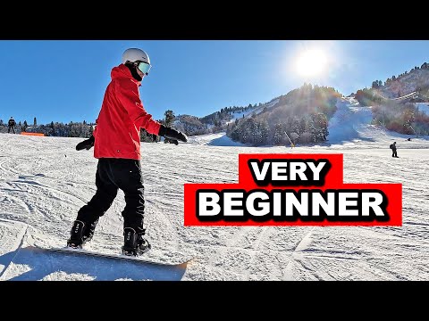 Very Beginner Snowboard Steps to Turning