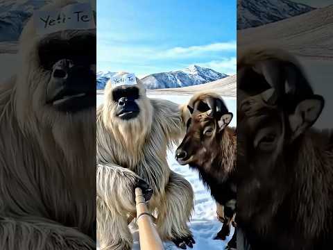 Yeti  new friend 🐐 | Vlog 2  #yeti #vlog #bigfoot