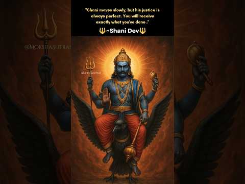 Shani Dev Truth: His Justice Never Misses | Powerful Karma Quote ~Shani Dev #mokshasutras
