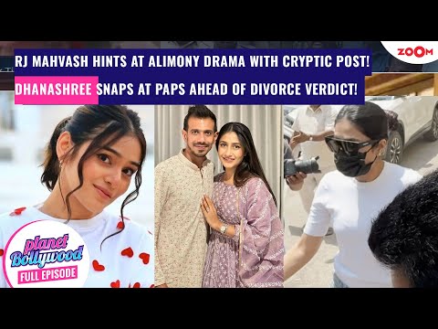 Did RJ Mahvash take a DIG after Alimony Reports? | Dhanashree Verma LOSES COOL at paps amid Divorce!