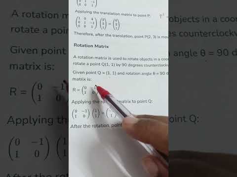 Computer Graphics -2D Transformation Problems- Part1#computergraphics