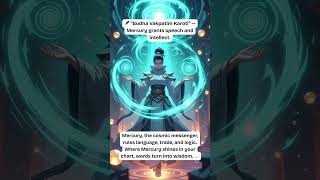🪶 Mercury in Vedic Astrology | “Budha Vakpatim Karoti” Explained | Astrology Sutra 4/100 #shorts