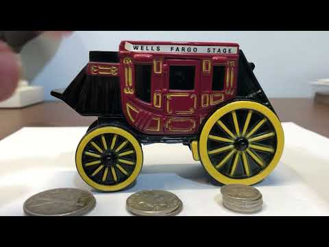 The Beautiful Ring Sound of Silver Coins Dropping into an Old Coin Bank! 