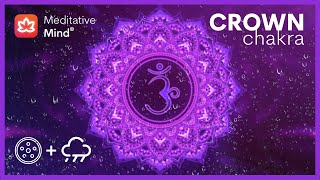480Hz AWAKENS CROWN CHAKRA | Healing HANG DRUM + RAIN Ambience